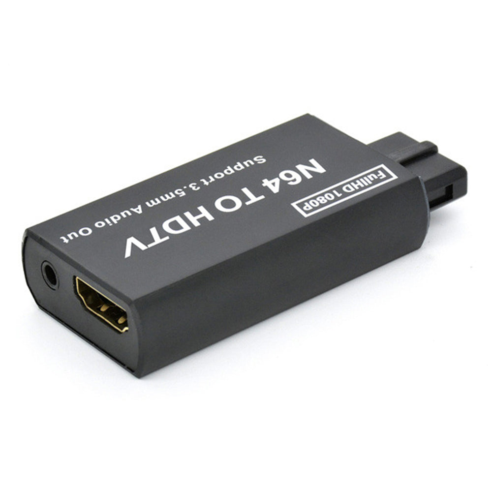 Plug and Play Game Console to HDMI Converter for N64 / SNES / NGC HDMI Adapter Compatible with 3.5mm Audio Output Plug and Play Game Console to HDMI Converter for N64 / SNES / NGC HDMI Adapter Compatible with 3.5mm Audio Output